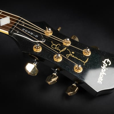 2000 Epiphone MIK SQ-180 Neil Diamond Signature Limited Edition - Metallic Black | Korea Custom Acoustic Guitar | Case image 10