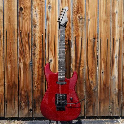 G&L CUSTOM SHOP Legacy Special H/S Red Metal Flake 6-String Electric Guitar w/ Black Tolex Case (2024) for sale