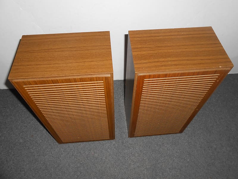 Telefunken Vintage Hi-Fi Klangbox WB 61 H Speaker Set Brown