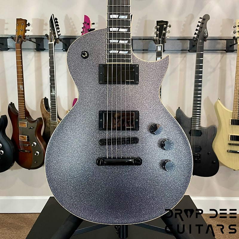 ESP USA Eclipse Electric Guitar w/ Case-Black Sparkle image 1