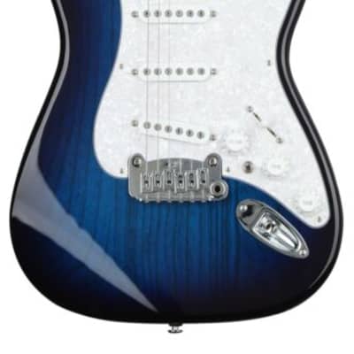 G&L Fullerton Deluxe S-500 2022 Blue Burst w/gig bag for sale