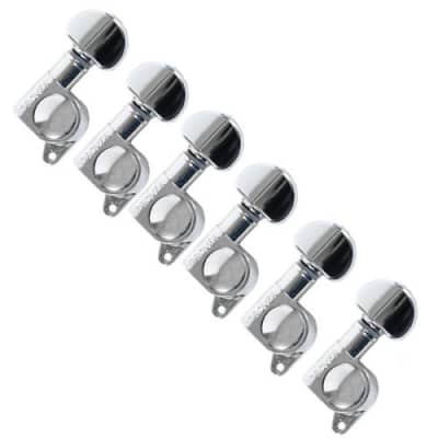 Grover Mini Rotomatic 6 In-Line, 205C6 Tuning Machines, Chrome image 2