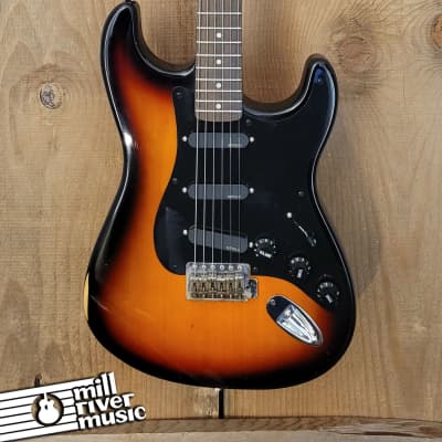 Fender MIM Stratocaster Neck, EMG Pickups Partscaster Sunburst Used image 2