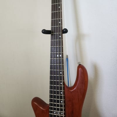 Schecter Stiletto Studio-5  LH Active 5-String Bass Left-Handed 2014 - Honey Satin image 3