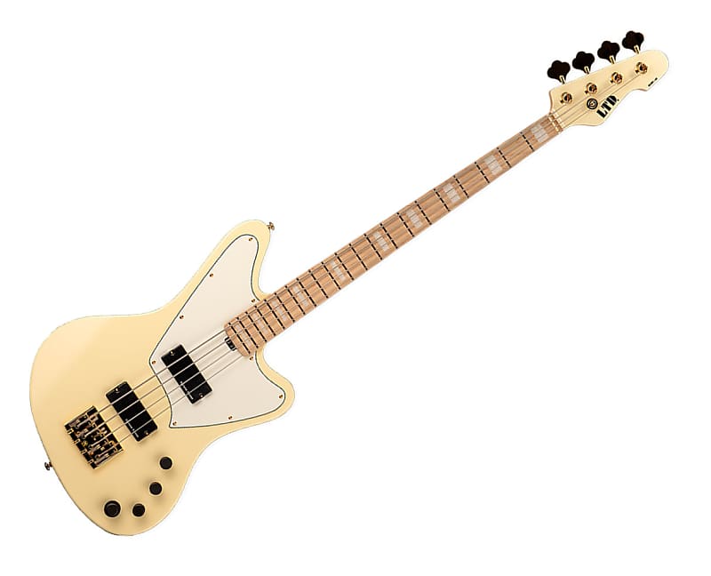 ESP LTD GB-4 4-String Bass Guitar - Vintage White image 1