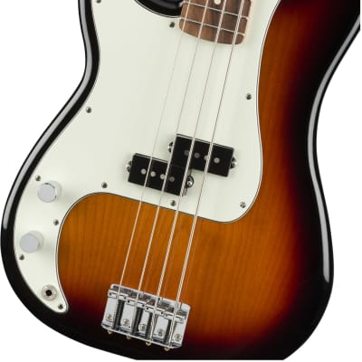 Fender Player Precision Left-Handed Bass Pau Ferro FB, 3-Color Sunburst image 11