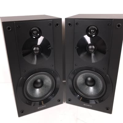 Sony SSCS5 3-Way 3-Driver Bookshelf deals Speaker System (Pair) - Black