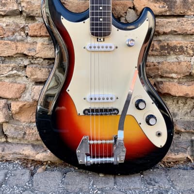 Harmond DeLuxe Bartolini 60’s Sunburst Vintage Guitar Made in Italy image 2