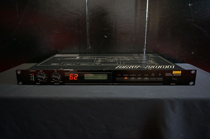 Korg DRV-2000 Vintage 80's Digital Reverb 1U Rack Effects Unit MIDI