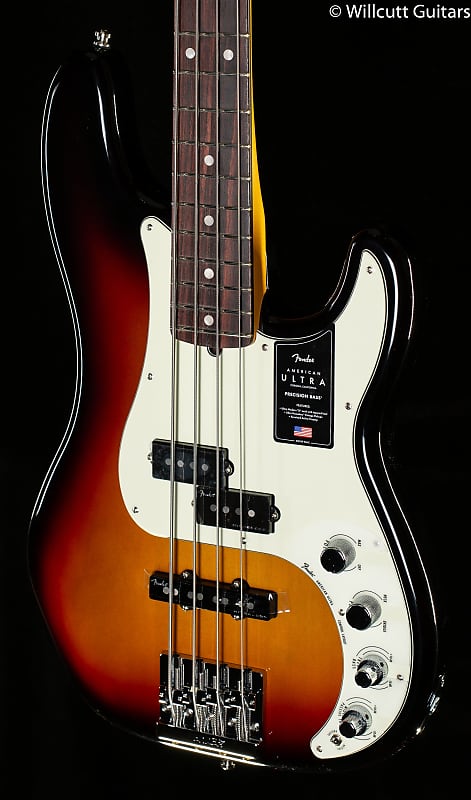 Fender American Ultra Precision Bass Ultraburst Bass Guitar-US210092467-9.47 lbs image 1