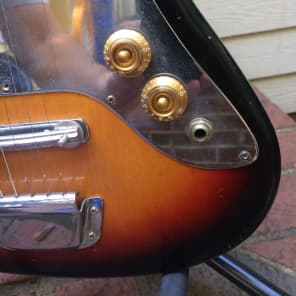 Winston/Teisco Electric Guitar 1960's? Sunburst image 8