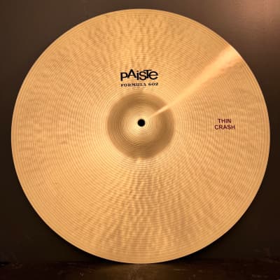 NEW Paiste 19" Formula 602 Classic Thin Crash - 1549g image 1