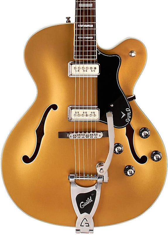 Guild X-175 Manhattan Special Hollowbody Electric Guitar - Gold Coast image 1