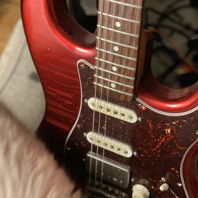 MJT / Van Zandt / Callaham / Musikraft Candy Apple Red Relic Stratocaster image 3