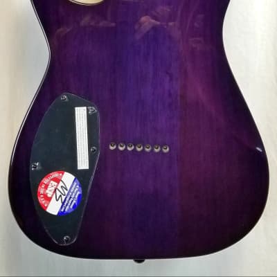 ESP LTD SH-207 Brian "Head" Welch 7 String Electric Guitar, Flame Maple Top, See Thru Purple, w/ESP Form Fit Hard Case 2023 image 11