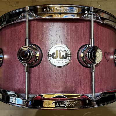 DW 6.5" x 14" Collectors Series Purpleheart Shell - Natural Satin Oil w/ Chrome Hardware image 1