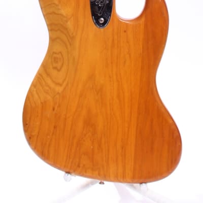 1975 Fender Jazz Bass Lefty Natural image 6