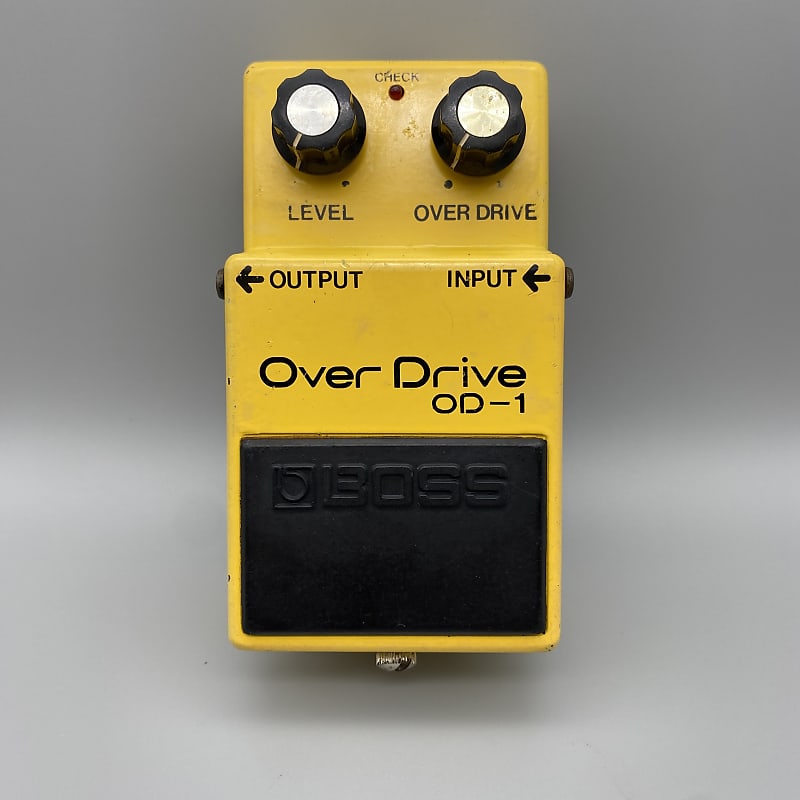 BOSS Over Drive OD-1 （NEC : μPC4741C） Boss OD-1 Over Drive Serial: 8400 NEC μPC4741C (Black Label, Long