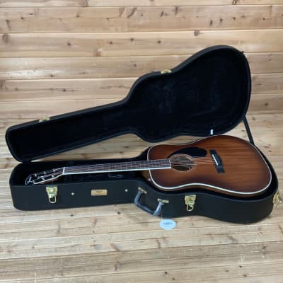Fender PD-220E Dreadnought Acoustic Guitar - Aged Cognac Burst image 7