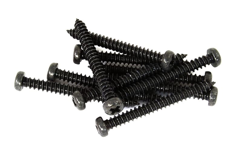 3 X 1 Nickel Plated Round Head Wood Screw, Pickup Screws