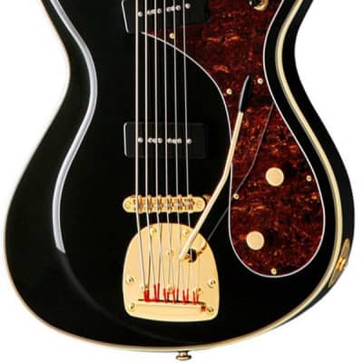 Eastwood Sidejack Series Bass VI Bound Solid Basswood Body Bound Maple Set Neck 6-String Bass Guitar image 2