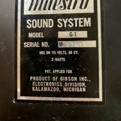 Maestro Rythym 'n Sound for Guitar G-1 Gibson Late 1960s image 10