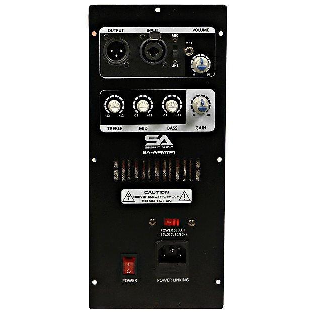 Seismic Audio SA-APMTP1 150w PA Speaker Plate Amplifier w/ 3-Band EQ image 1