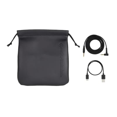 Audio-Technica ATH-M50xBT2 Black Bluetooth Studio Headphones Bundle with Earpads image 8