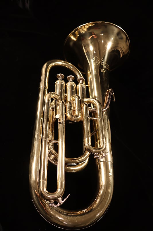 Holton B470R Collegiate Student Model 3-Valve Bb Baritone Horn 2010s - Clear-Lacquered Brass image 1