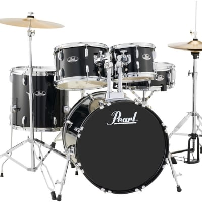 Pearl Roadshow RS505C/C 5-Piece Complete Drum Set with Cymbals - Jet Black image 1