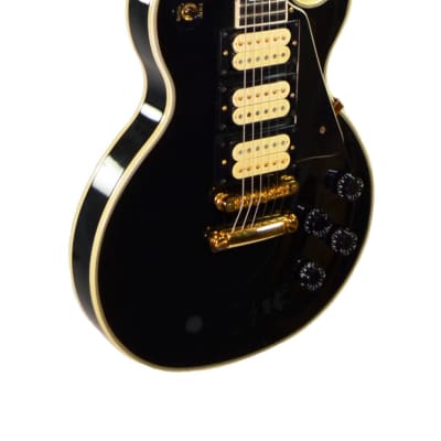 Gibson Les Paul Custom 3 Pickup Black Beauty w/ OHSC – Used 1987 - Black image 8