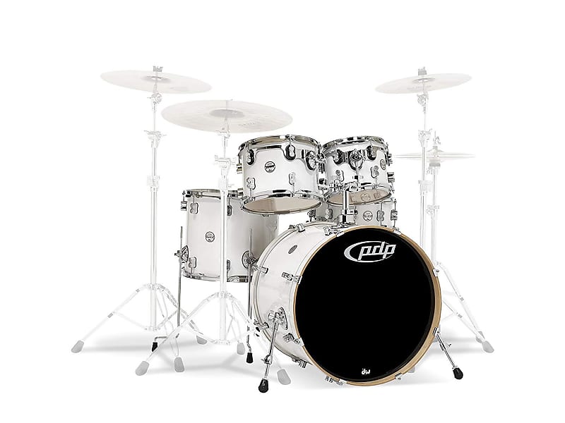 PDP By DW 5-Piece Concept Maple Shell Pack with Chrome Hardware Blue Sparkle (PDCM2215BL) image 1