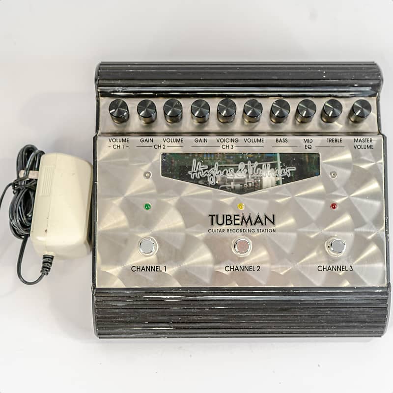 Hughes and Kettner Tubeman Three-Channel Preamp Pedal with Power Supply