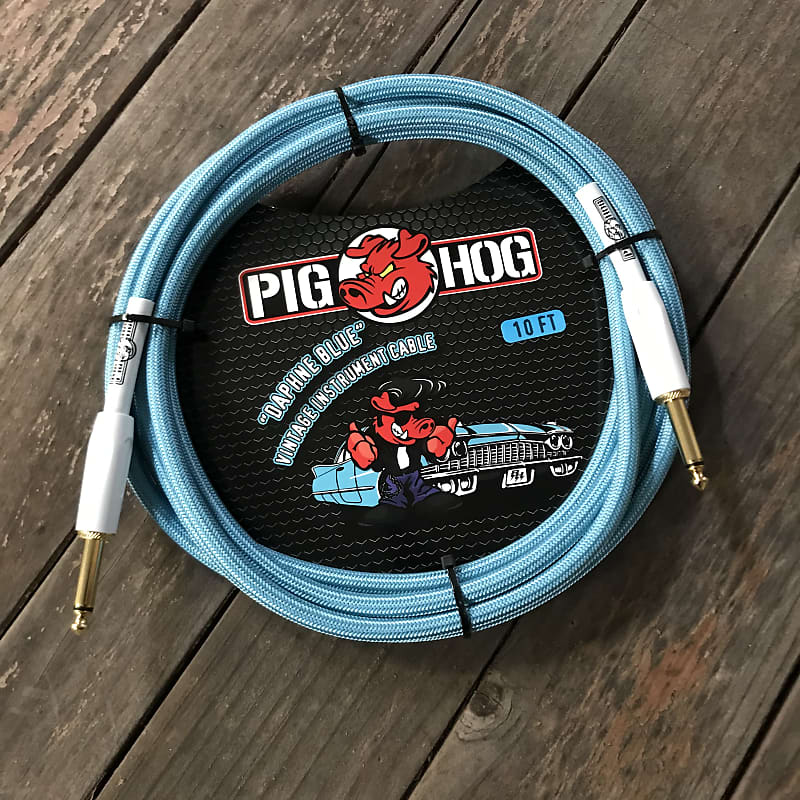 PIG HOG "DAPHNE BLUE" Instrument Cable 10ft image 1