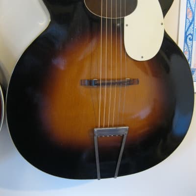 Kay Marveltone  Vintage c.1940 Chicago USA Sunburst Spruce & Maple Oval Soundhole Archtop Guitar. image 1