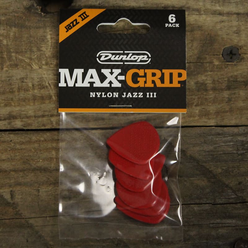 Dunlop Max Grip Jazz III 6-Pack Red image 1