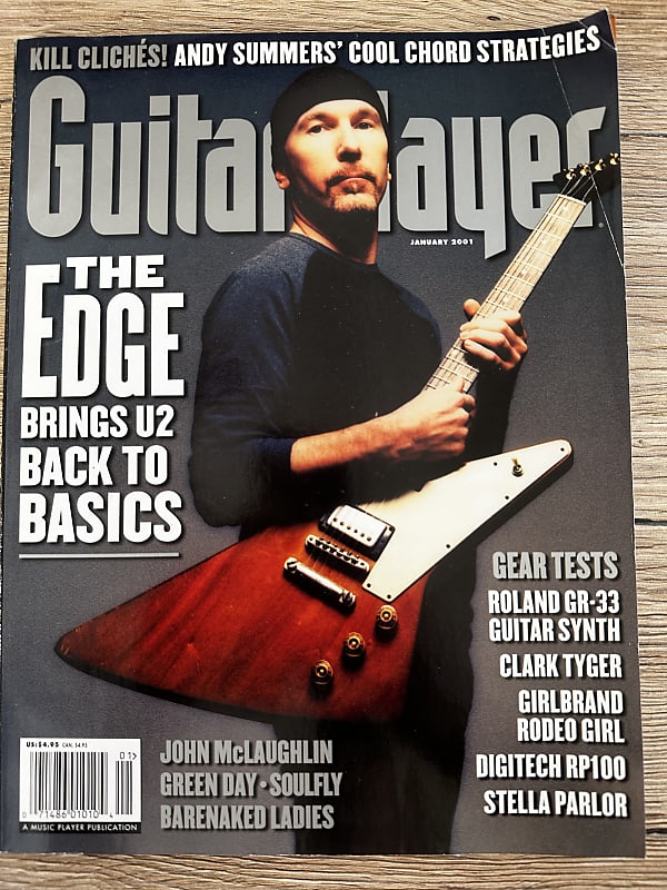 Guitar Player The Edge January 2001 Back Issue with Tab | Reverb