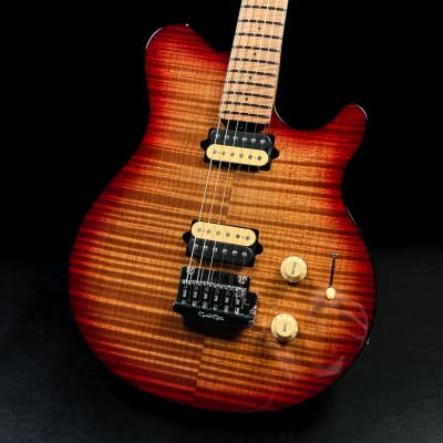 Ernie Ball Music Man Axis Super Sport Electric Guitar | Roasted Amber Flame | Brand New | $95 Worldwide Shipping! for sale