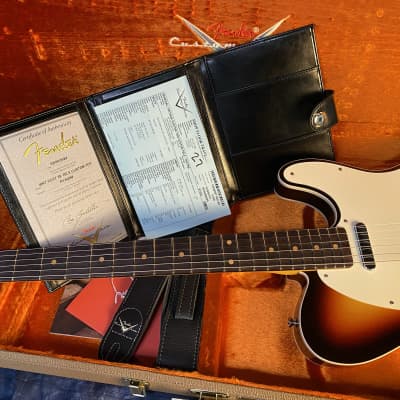 NEW! 2024 Fender Custom Shop 1959 Telecaster Custom NOS - Chocolate 3-Color Sunburst - Authorized Dealer - 7.6lbs - G02585 image 17