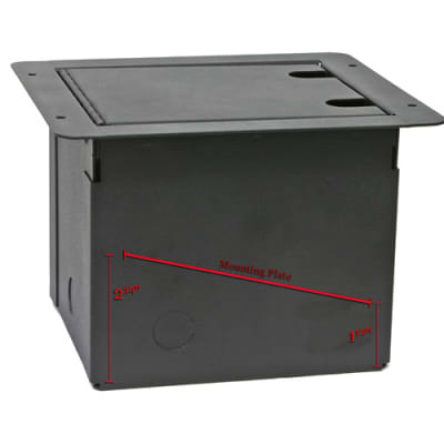 Elite Core Recessed Stage Pocket Floor Box w/ Customizable Blank Plate FB-BLANK image 3