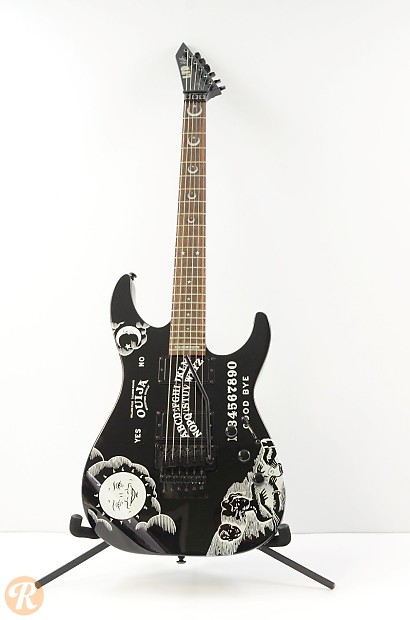 ESP LTD KH-2 Kirk Hammett Ouija Signature Black image 1