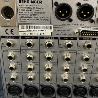 Behringer MX3242X Beringer 32 Channel Eurorack Mixer Mixer (Nashville, Tennessee) image 4
