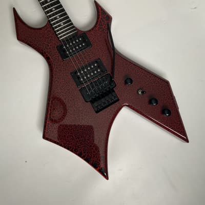 BC Rich Stranger Things “Eddie’s” Limited-Edition Replica and Inspired NJ Warlock Guitar Red Crackle image 3