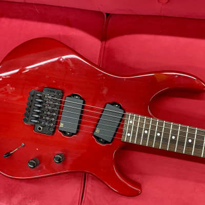 Hamer USA Diablo Electric Guitar 1990's - Transparent Red with Lace Sensors for sale