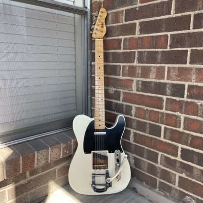 TMG Gatton Telecaster Custom Heavy Relic Aged Olympic White | Reverb