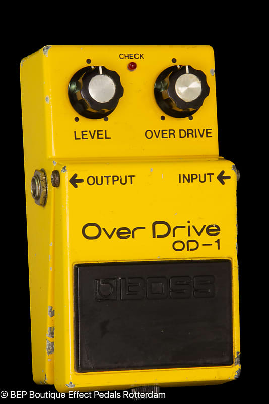 Boss OD-1 Overdrive 1981 Japan s/n 089800 Long Dash with NEC