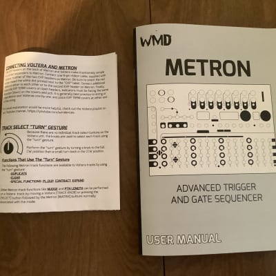 WMD Metron Trigger/Gate Rhythm Sequencer + Voltera CV Expander Eurorack Modules Brand NEW image 11
