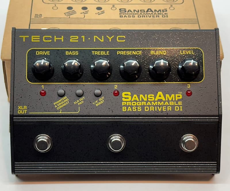 Tech 21 Sansamp Programmable Bass Driver