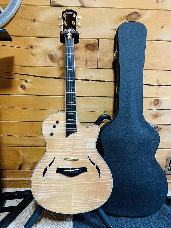 Taylor T5C1 Natural Quilt Acoustic Electric Guitar Blond T5 C1 w/ Hard Case image 1