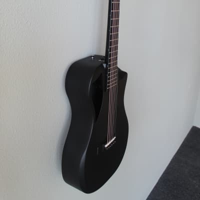 Brand New Journey OF660 Overhead Carbon Fiber Acoustic/Electric Travel Guitar - Black Matte image 3